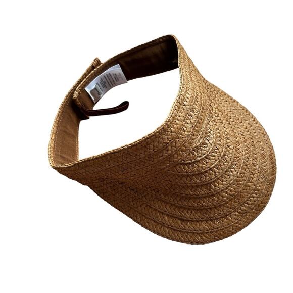Madewell Tan Straw Visor - Picture 3 of 5